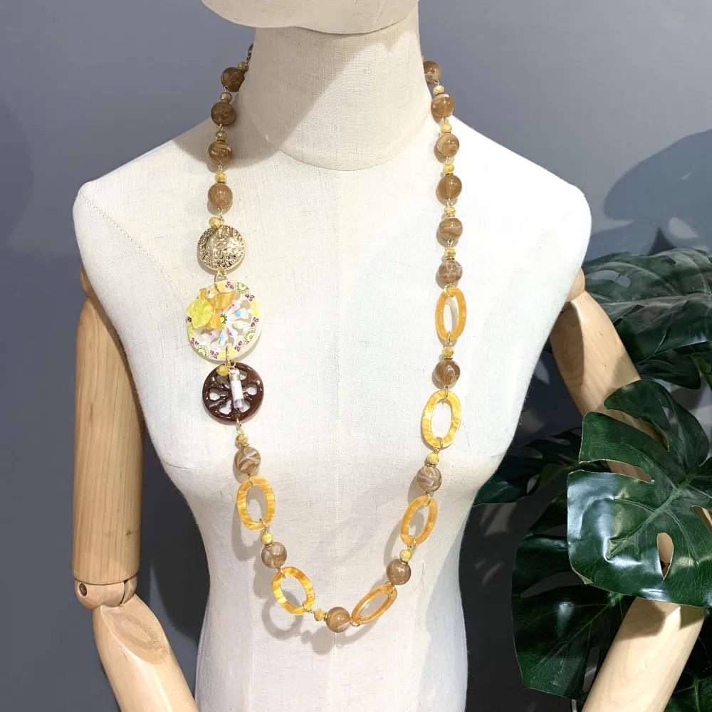 Carretto  Siciliano-Collana Lunga Moda - CML-15345