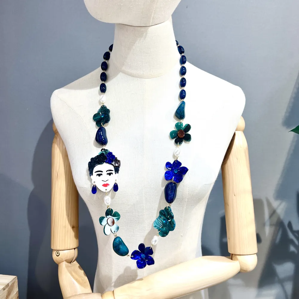 Frida Fiore-Collana Lunga Moda - CML-15439