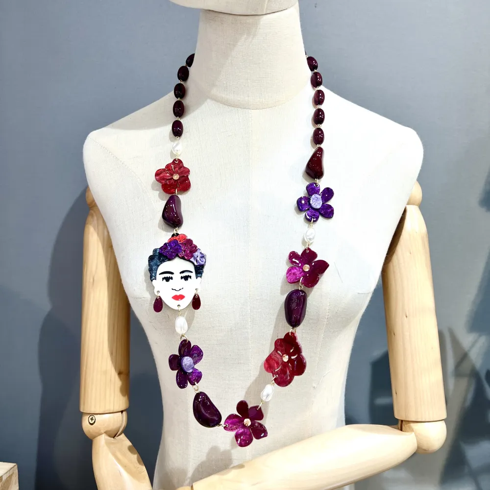 Frida Fiore-Collana Lunga Moda - CML-15439