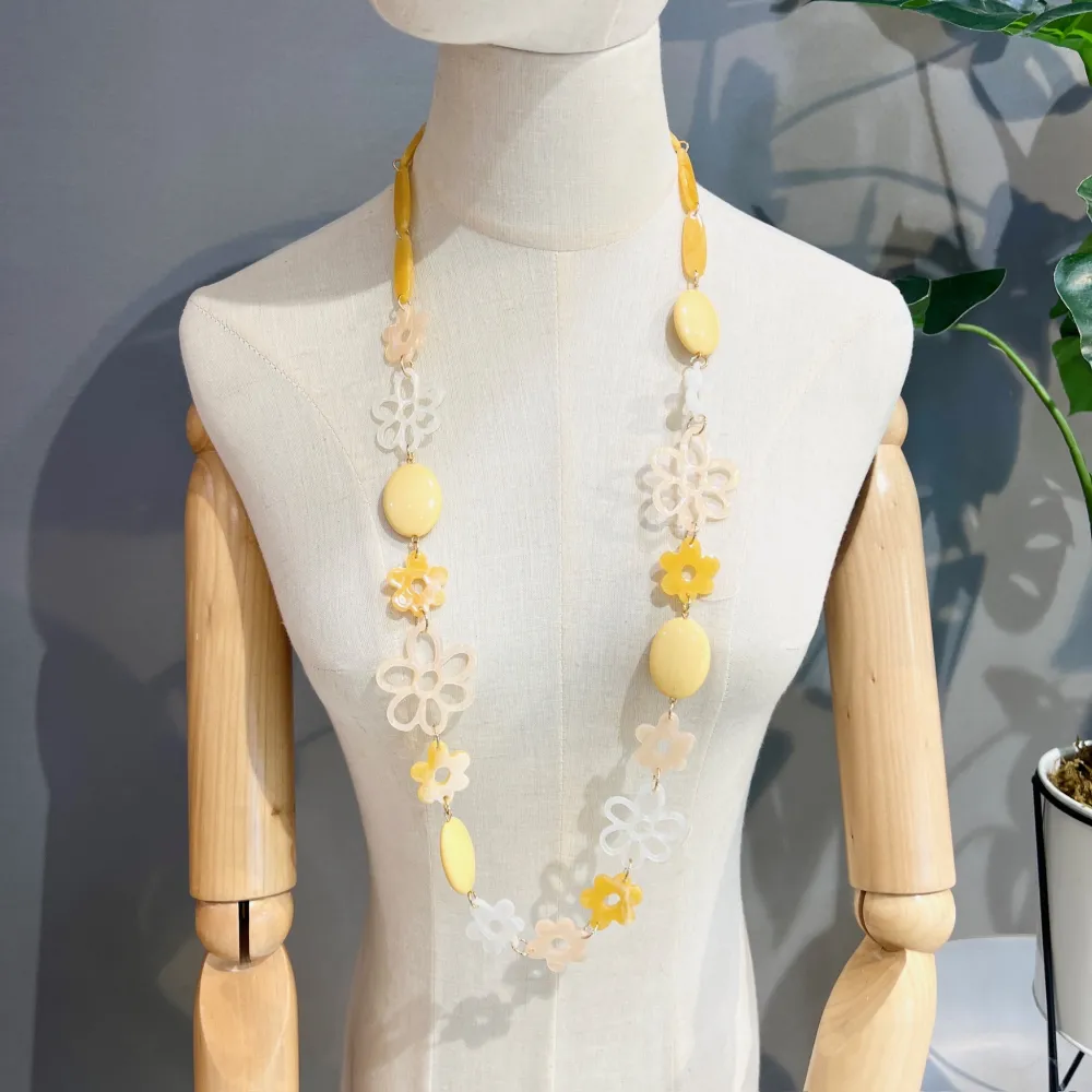 Fiore -Collana Lunga in Resina - CML-YXL-16496