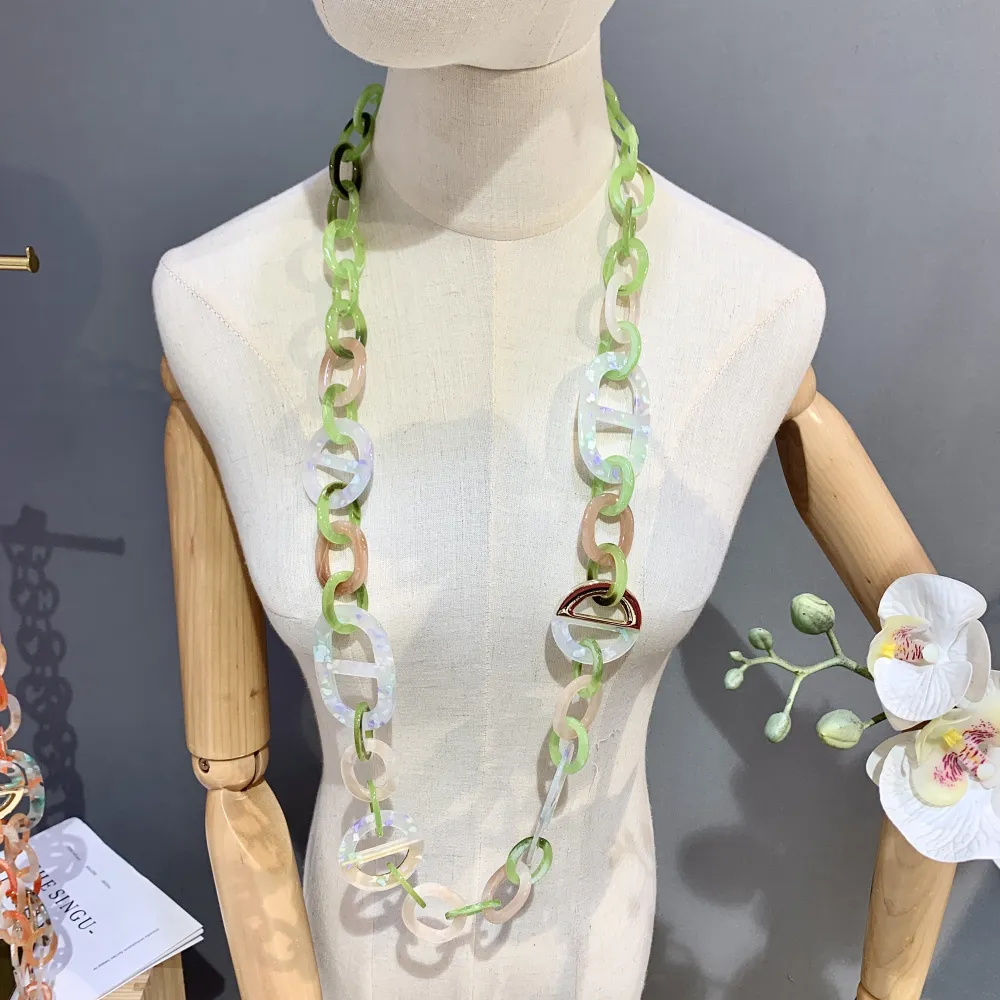 Catena-Collana Lunga Moda in Resina - CML-YXL4794