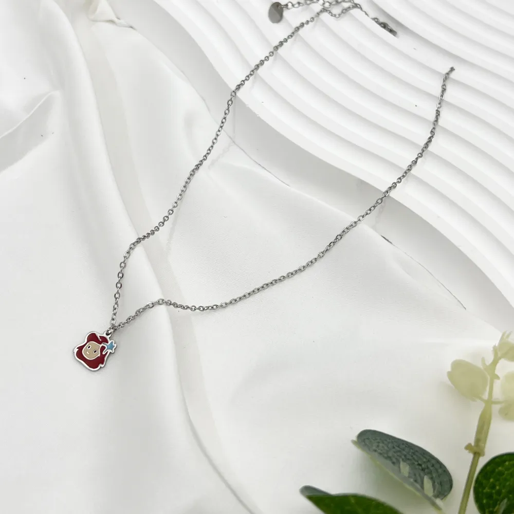 Favola Sette Nanni -12pz Collane in Acciaio - CPA-103-AA4072-4083N