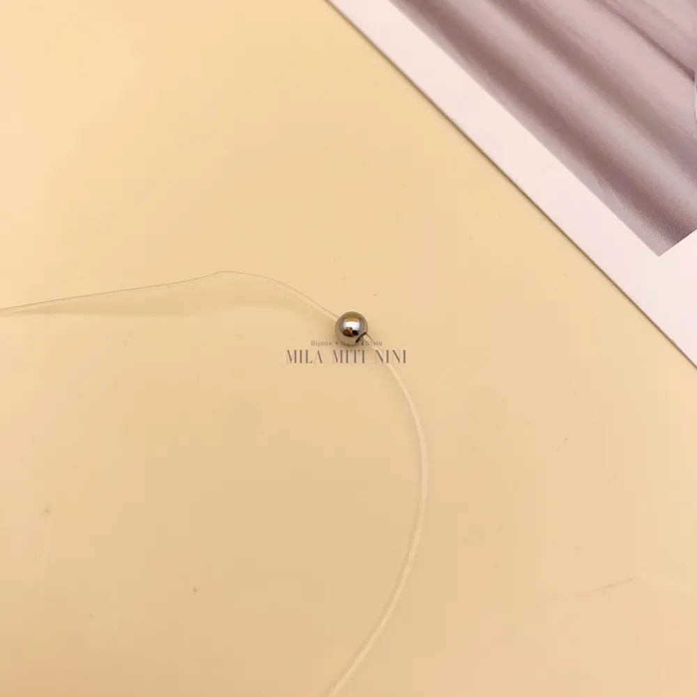 CPA7749-Fantasmino Misto - 12Pz Collane Corte in Acciaio - CPA413-02-Fantasmino Misto - 12Pz Collane in Acciaio