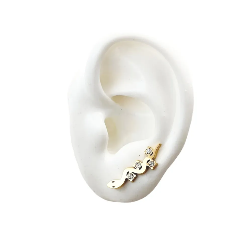 Serpente-Earcuff in Acciaio - EAK-103-AA384E