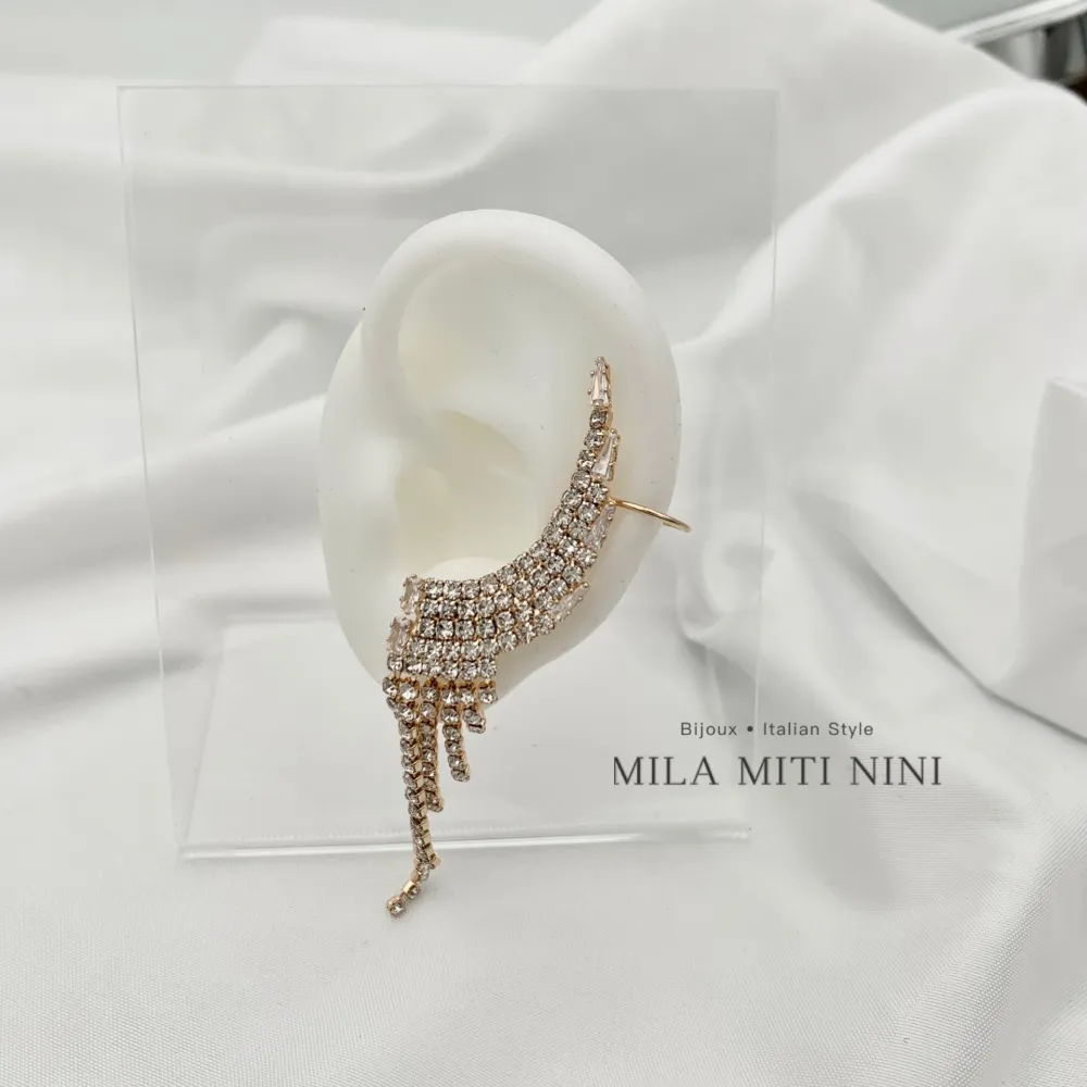 Strass-Earcuff con Zirconia - EAK-159-20458