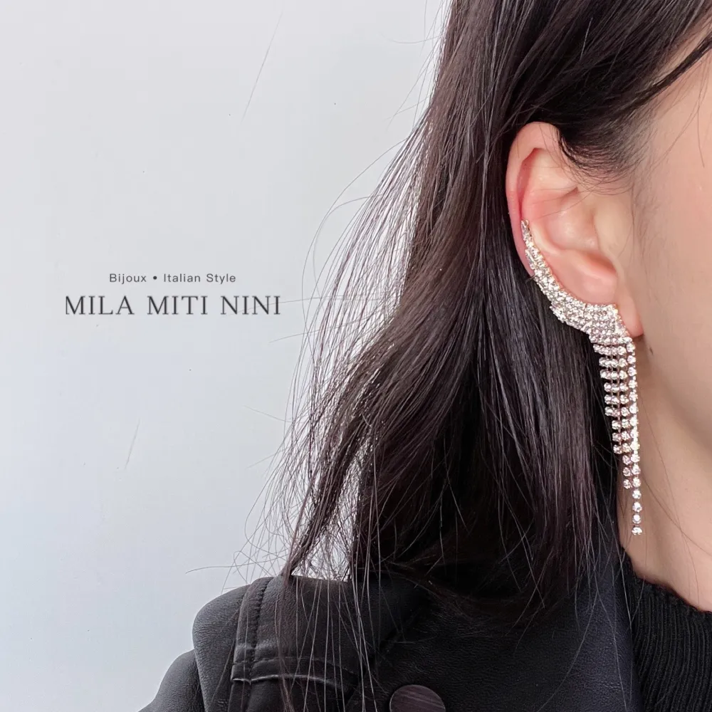 Strass-Earcuff con Zirconia - EAK-159-20458