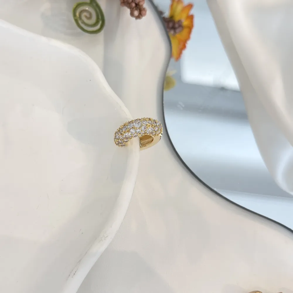 Cerchio con Zirconia-Earcuff in Ottone - EAK-506-324