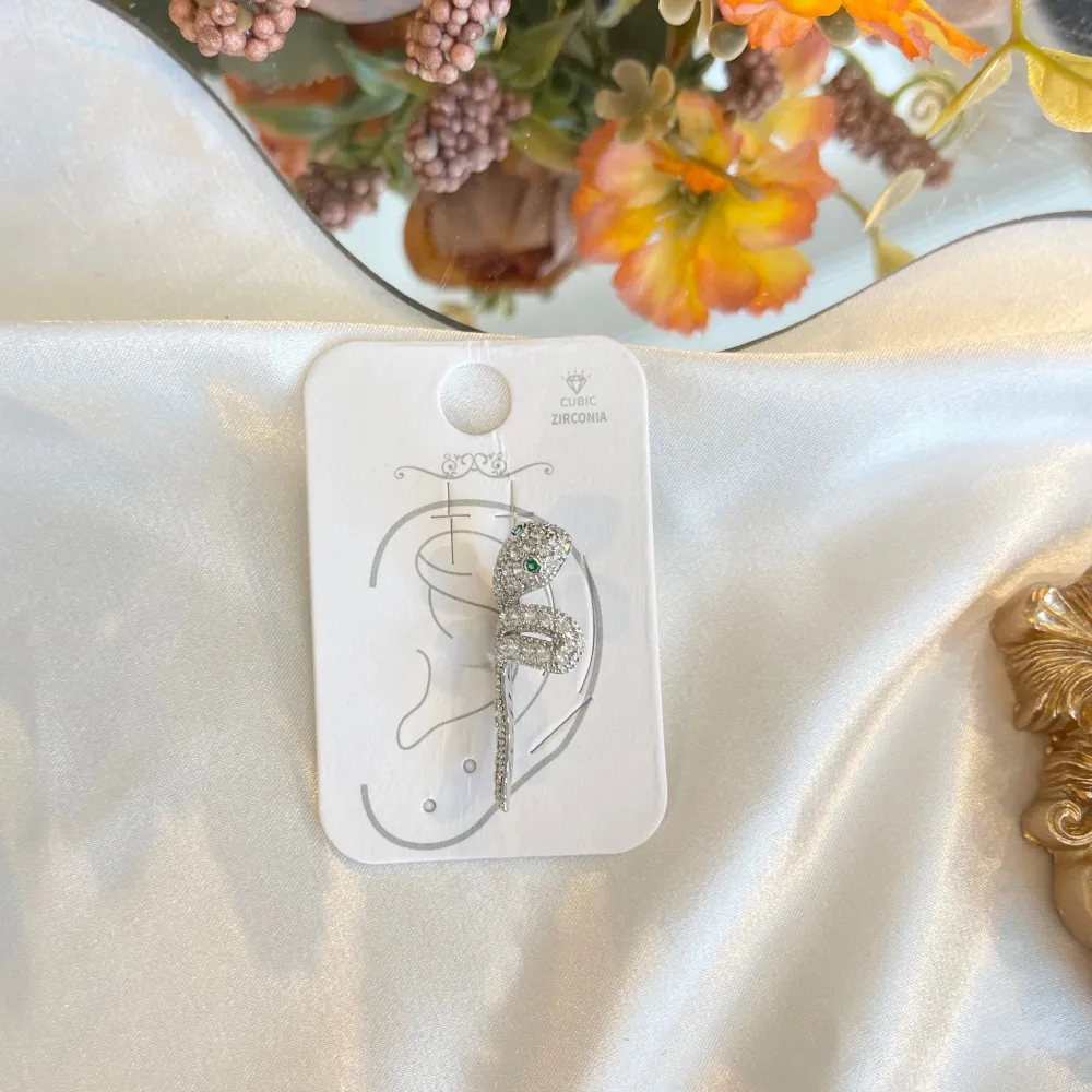 Serpente -Earcuff con Zirconia - EAK-506-328