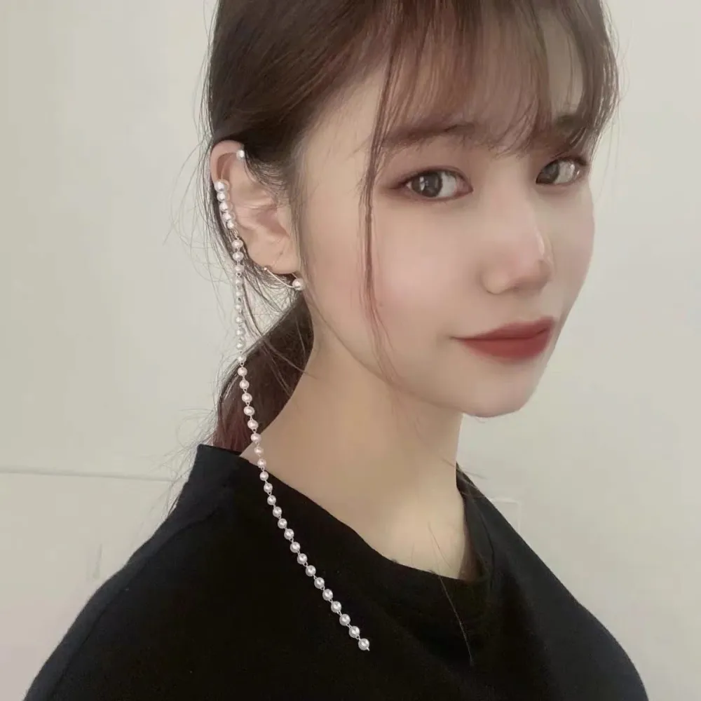 Perla Lunga -Earcuff con Pendenti - EAK-705-20