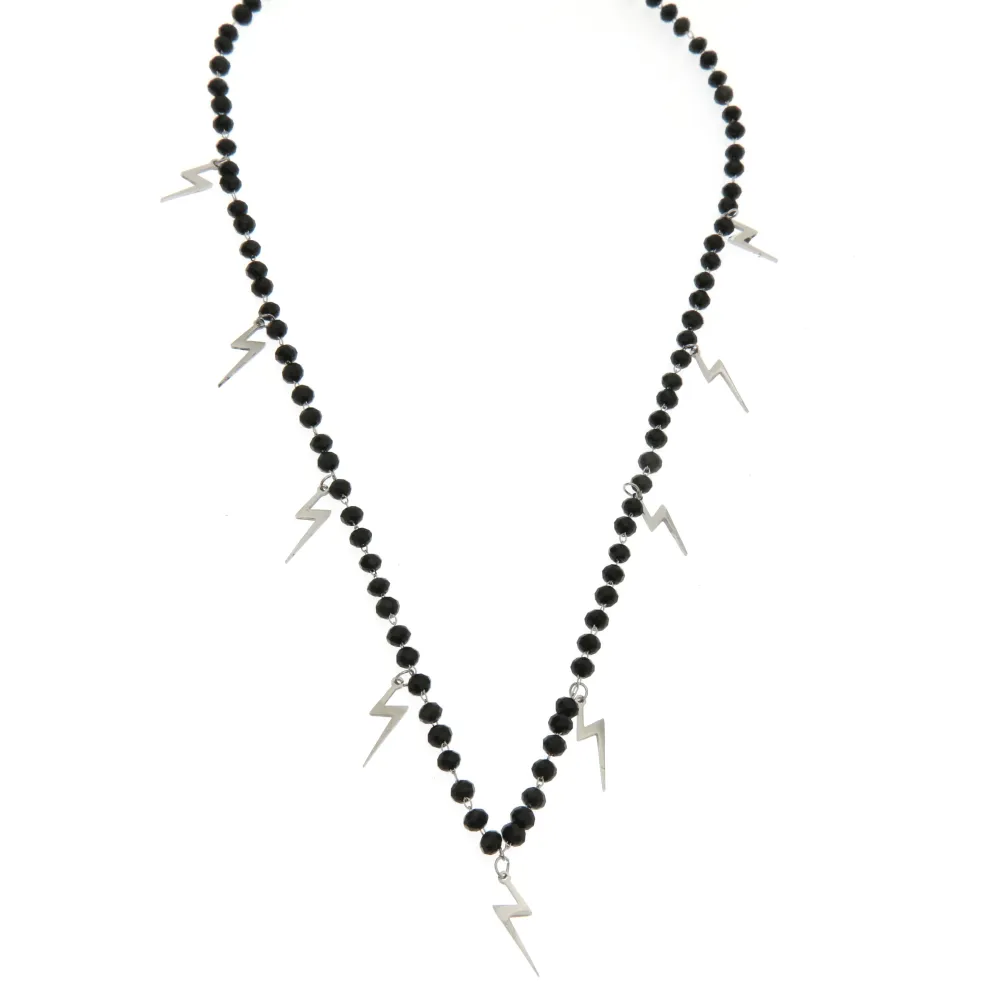 Fulmine Rosario 3113 - Collana Corta in Acciaio - Fulmine Rosario 3113 - Collana Corta in Acciaio