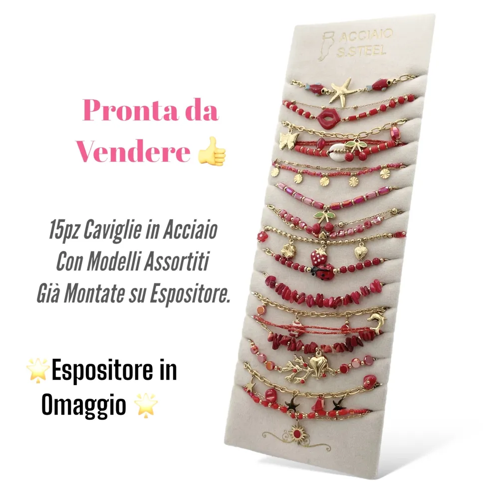 Mix Catene Colorate-12pz Cavigiere in Acciaio - KAP-732-290-293-296-285-287-299