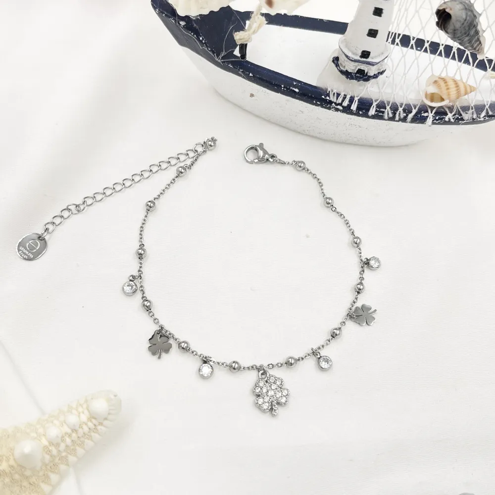 Quadrifoglio-Cavigliera in Acciaio - KAV-103-AA4662B