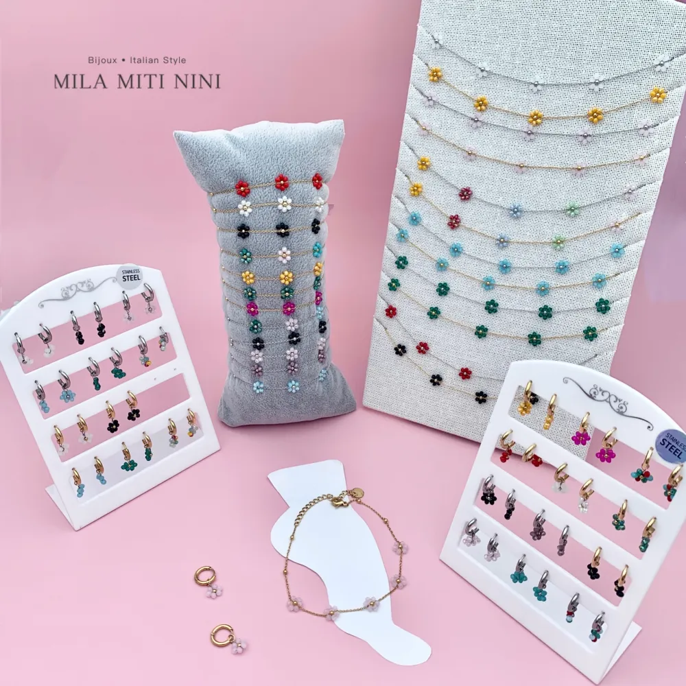 Fiore Margherita-Cavigliera in Acciaio - KAV-103-AA76B