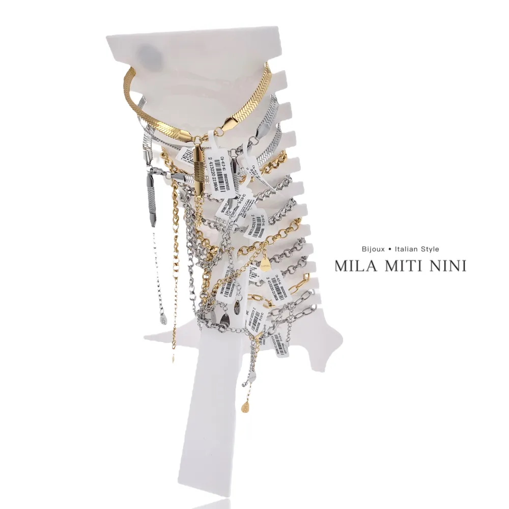 Semplici Basici Must have -12Pz Cavigliere in Acciaio - KPA-413-A1