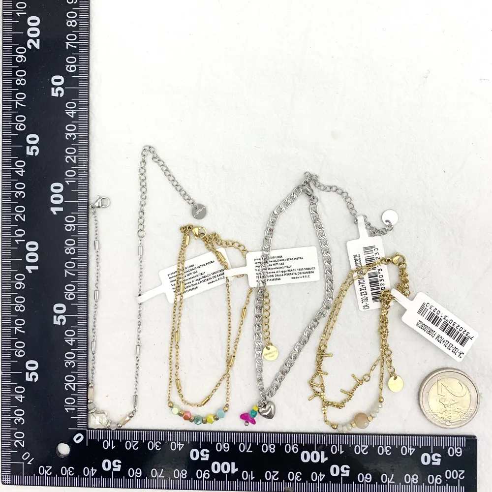 Mix Catene-12Pz Cavigliere in Acciaio - KPA-732-21