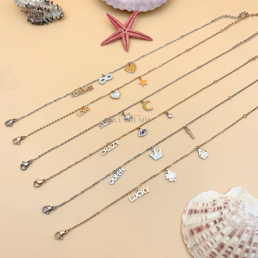 KPA5606-AC16 Mix- 12 Pz Cavigliere in Acciaio - KPA-AC16-413-258 (AC-24)