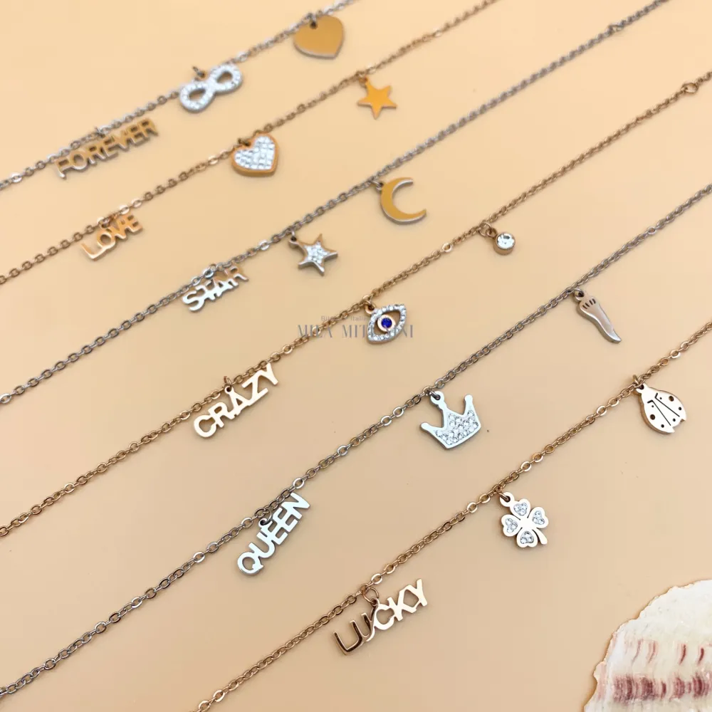 KPA5606-AC16 Mix- 12 Pz Cavigliere in Acciaio - KPA-AC16-413-258 (AC-24)