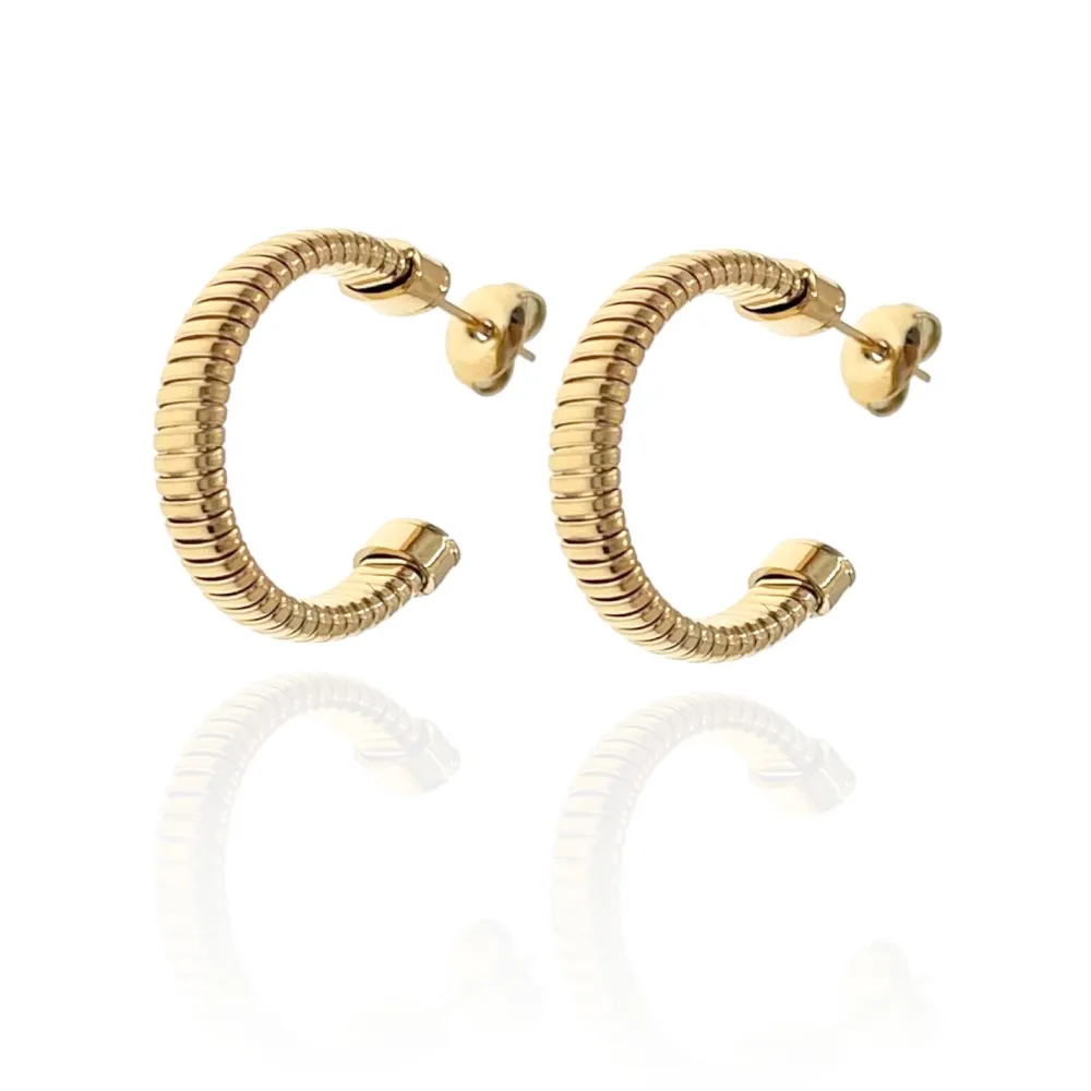 Cerchio-Orecchini in Acciaio - OAP-103-AA1133E