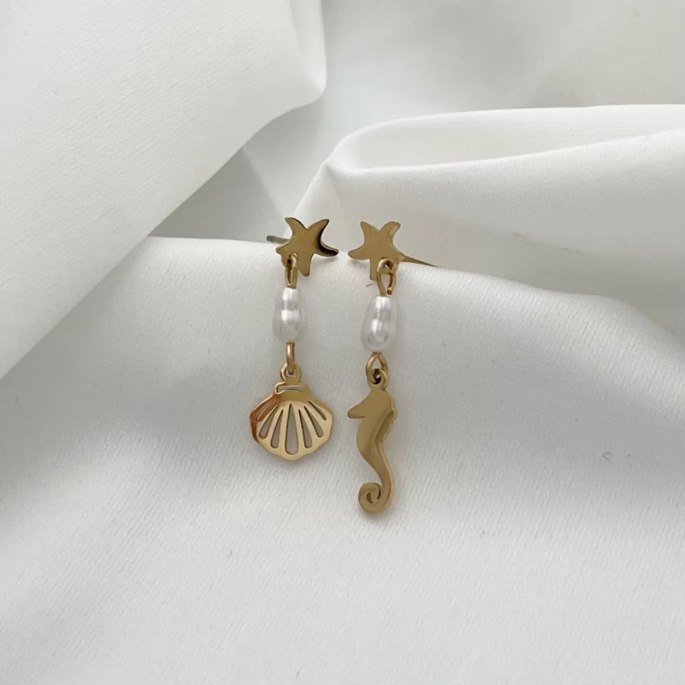 Stella Marina-Orecchini in Acciaio - OAP-103-AA1735E