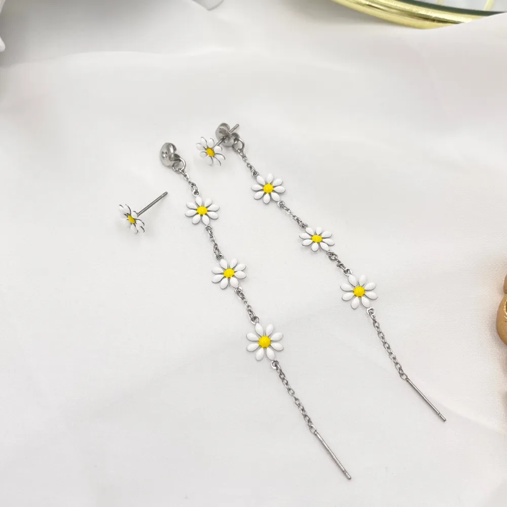 Margherita Lunga-Orecchini in Acciaio - OAP-103-AA4158E