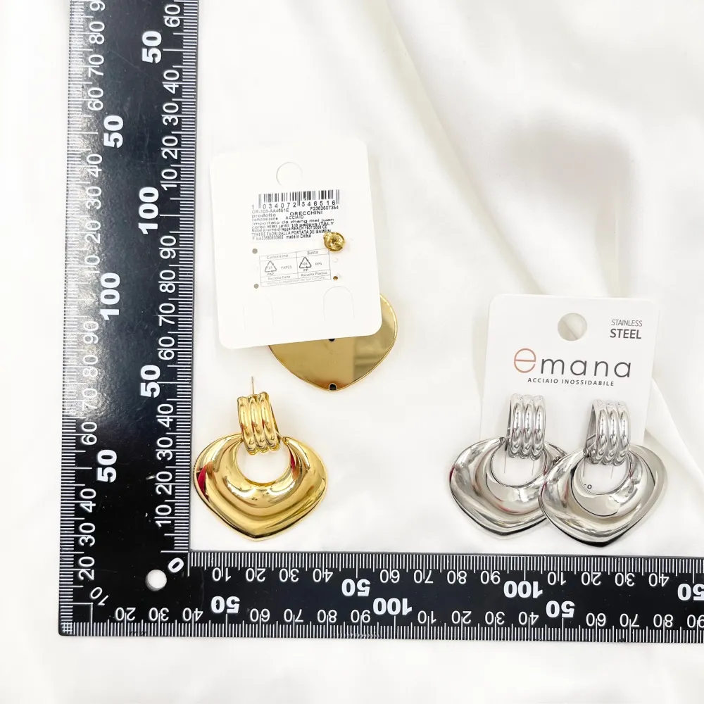 Pendente Cuore -Orecchini in Acciaio - OAP-103-AA4651E