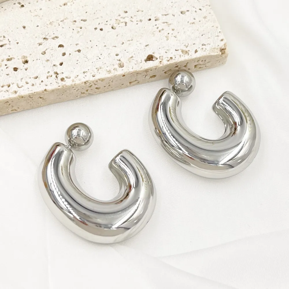 Cerchio-Orecchini in Acciaio - OAP-103-AA4860E