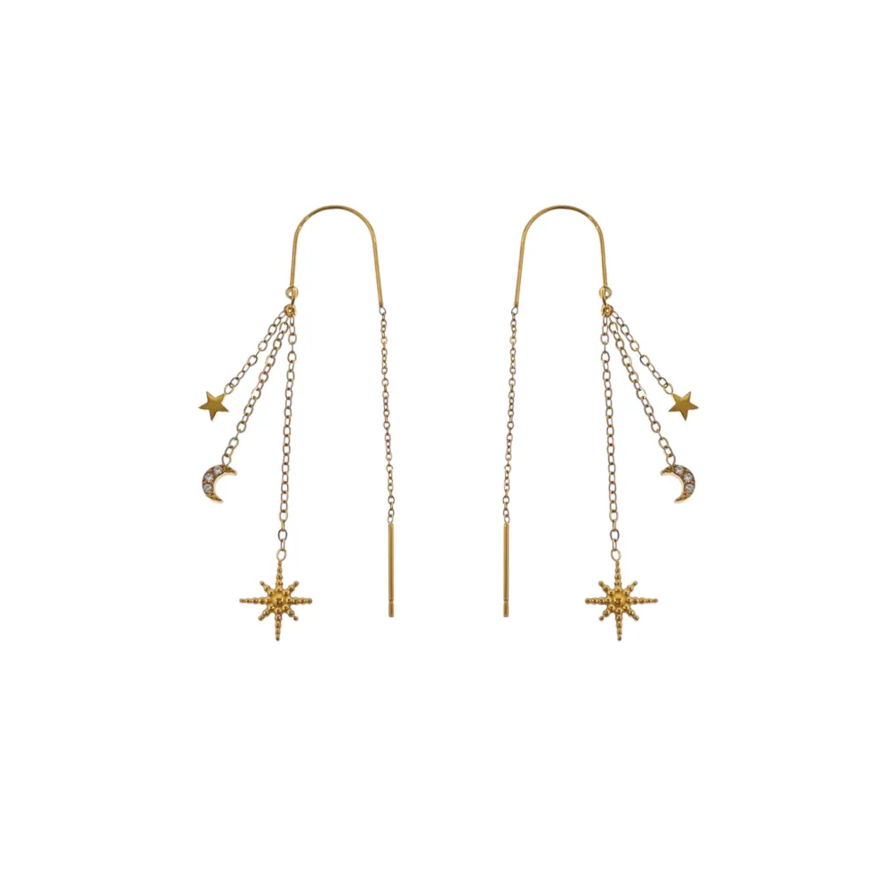 Croce Stella -Orecchini in Acciaio - OAP-103-AA5001E