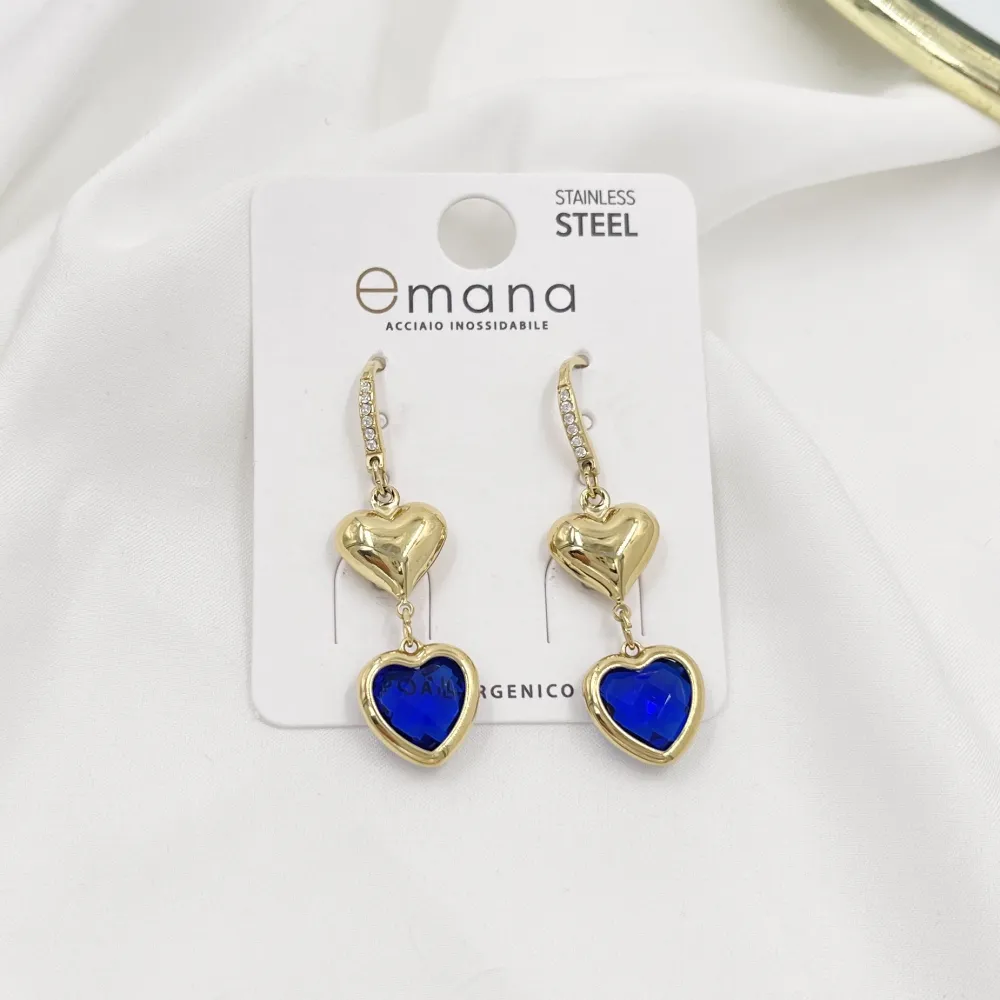 Cuore-Orecchini in Acciaio - OAP-103-AA5712E