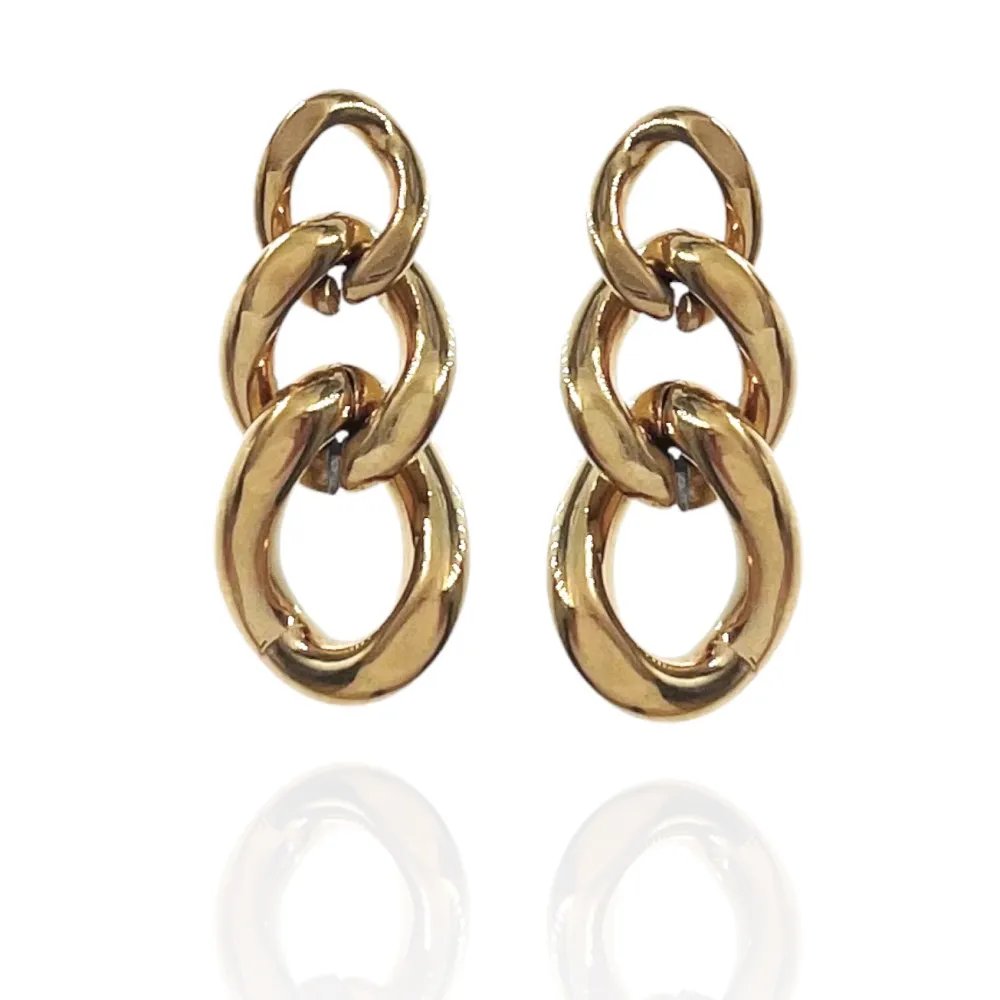 Catena in Acciaio-Orecchini in Acciaio - OAP-413-1026