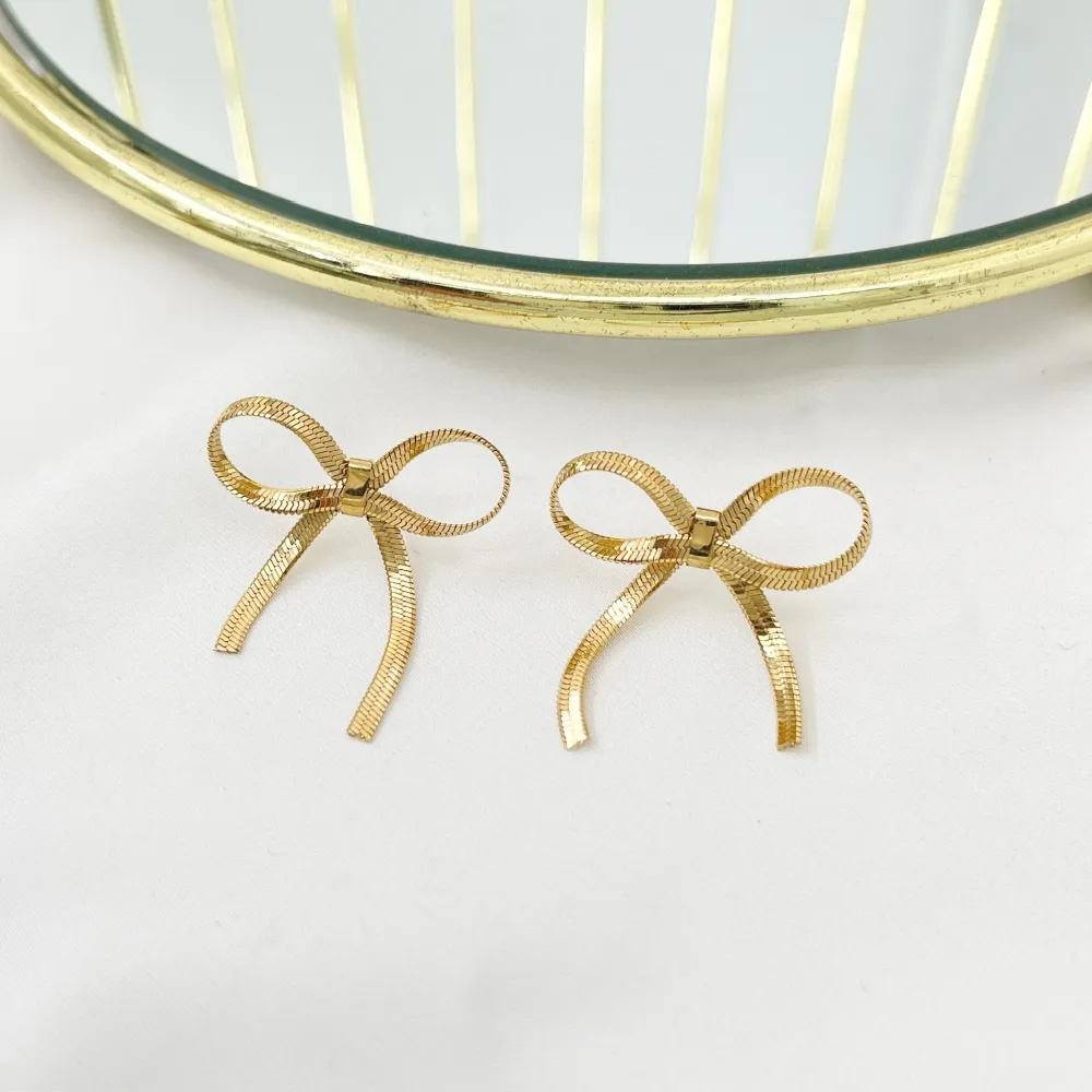 Fiocco -Orecchini in Acciaio - OAP-413-2458 2