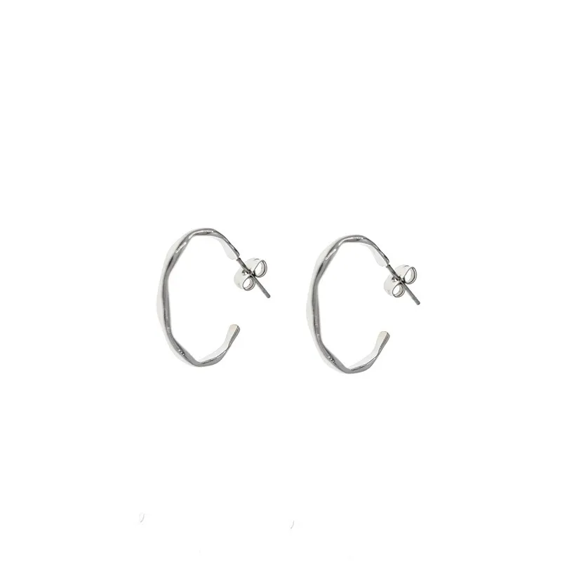 25mm -Orecchini a Cerchio in Acciaio - OAP413-789