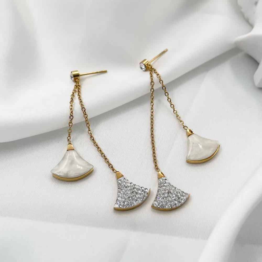 Ventaglio -Orecchini in Acciaio - OAP-413-954