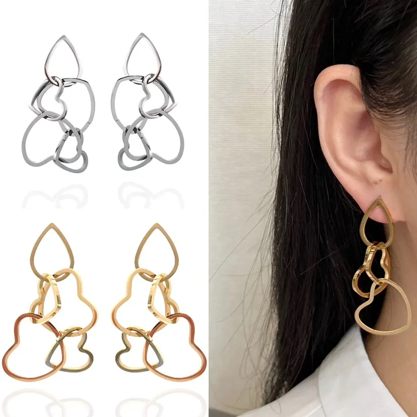 Cuore Vuoto -Orecchini in Acciaio - OAP-413-961