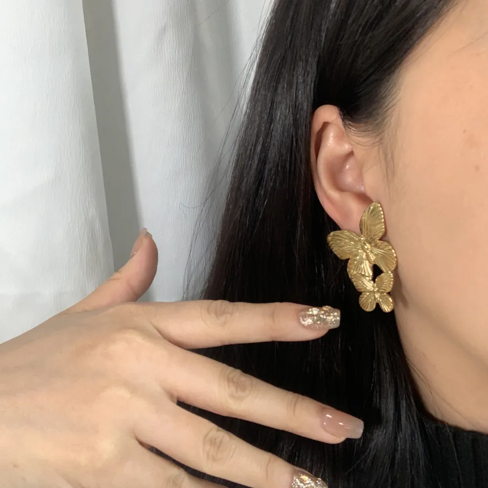 Farfalla-Orecchini in Acciaio - OAP-732-259