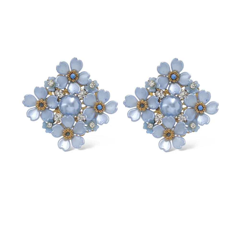 Fiore-Orecchini in Acciaio - OAP-732-343