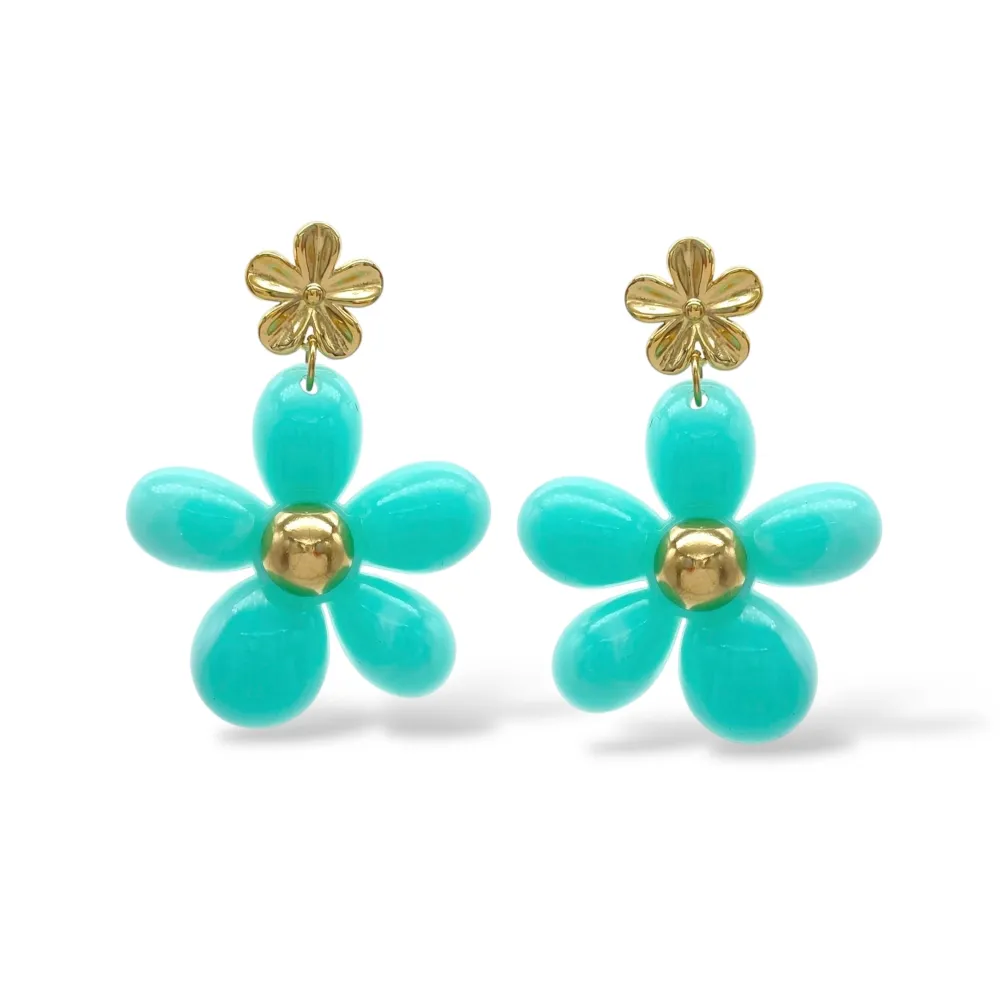 Fiore-Orecchini in Acciaio - OAP-732-393