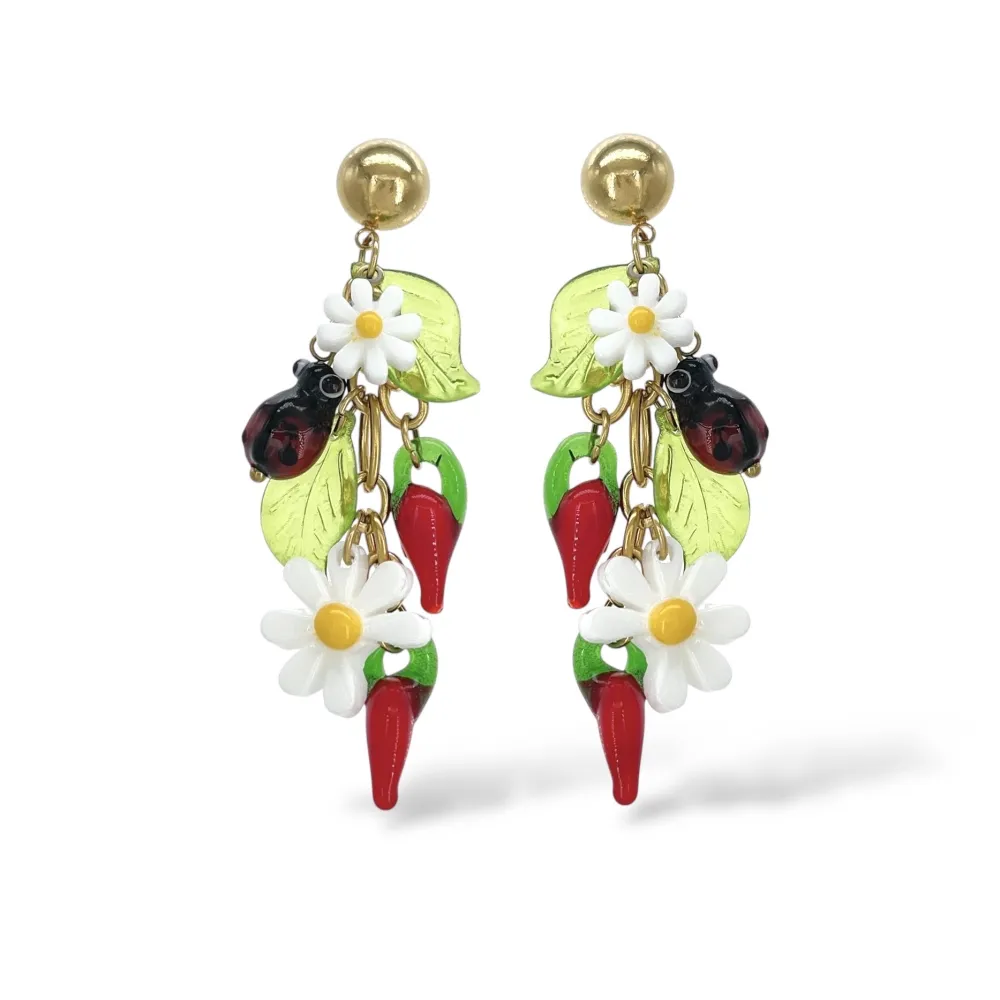 Margherita Cornino Coccinella-Orecchini in Acciaio - OAP-732-407