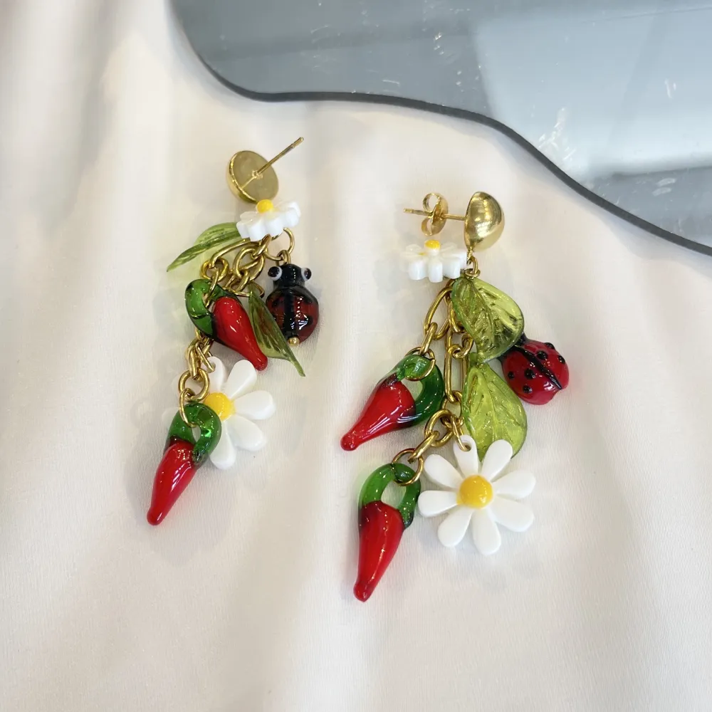 Margherita Cornino Coccinella-Orecchini in Acciaio - OAP-732-407