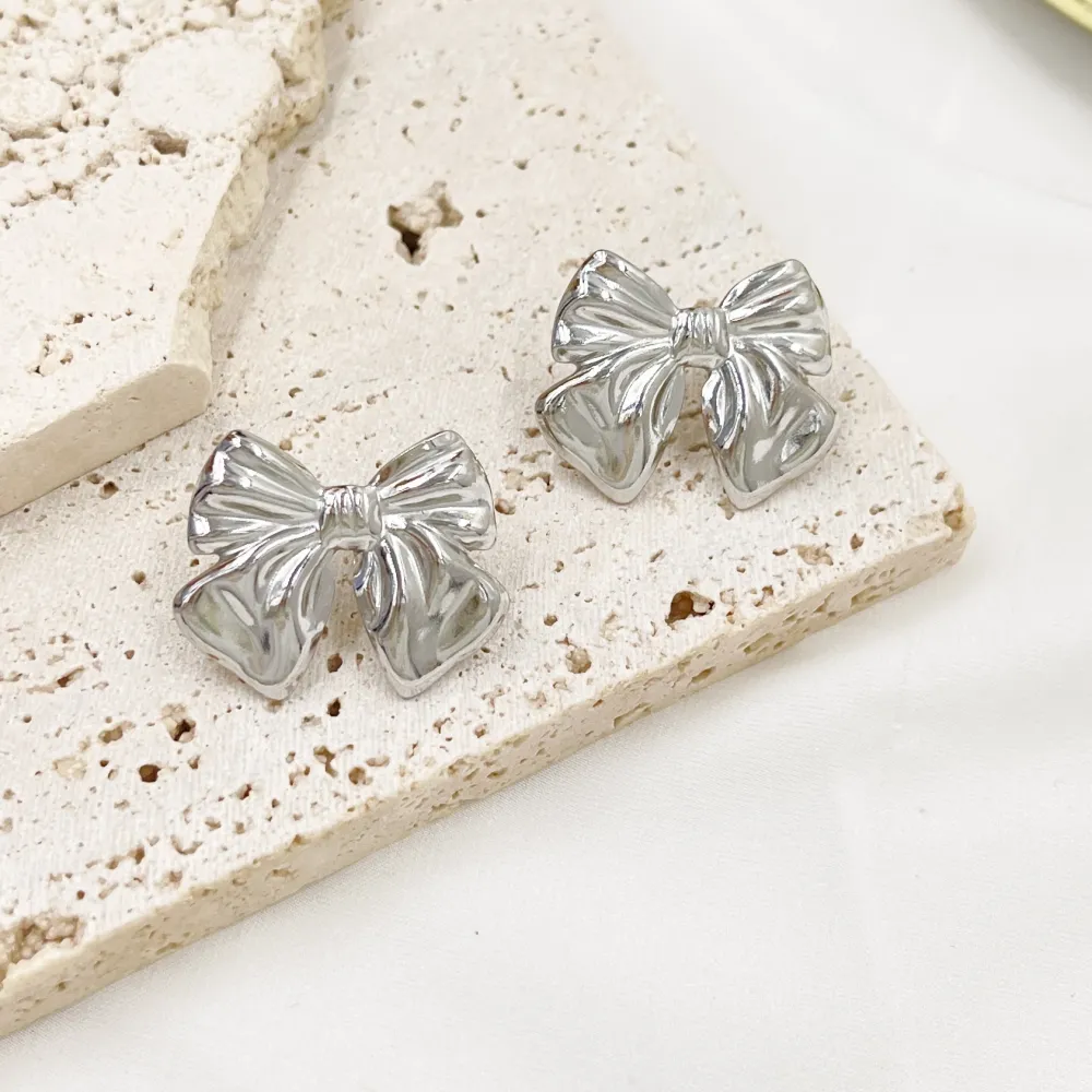 Fiocco -Orecchini in Acciaio - OAP-754-11