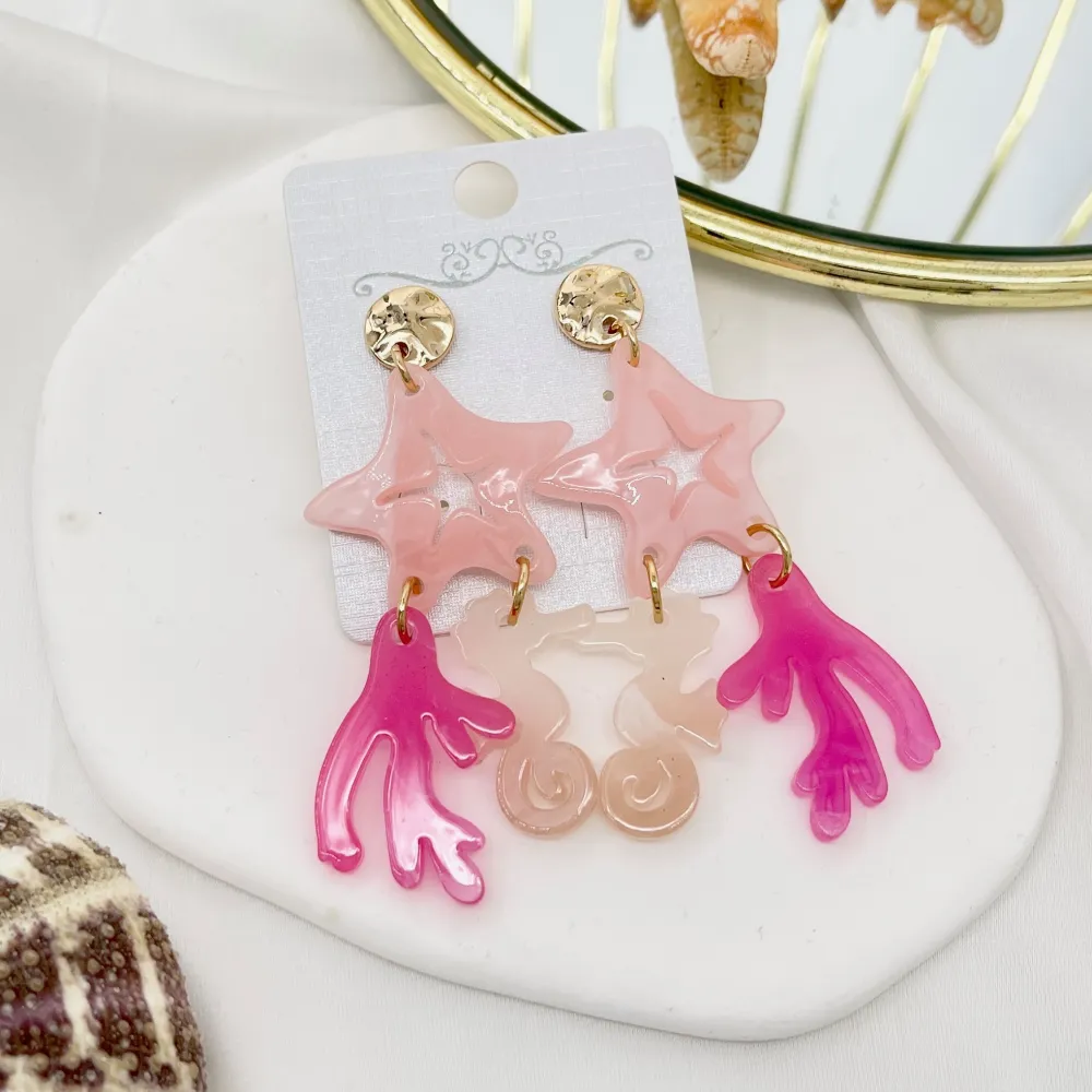 Stella Marina Conchiglia-Orecchini Moda - OMM-15549