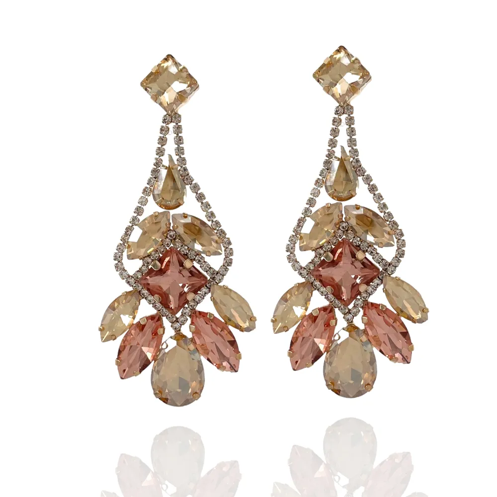 Chantelier-Orecchini Moda Vetro - OMM-159-21304-1