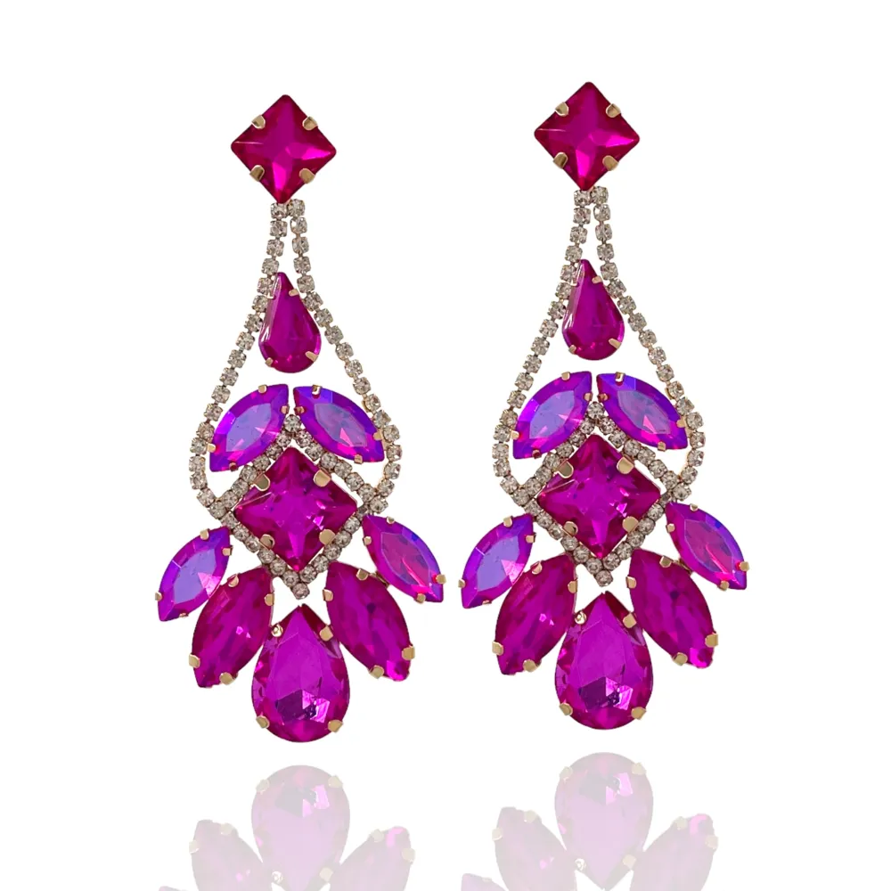 Chantelier-Orecchini Moda Vetro - OMM-159-21304-1