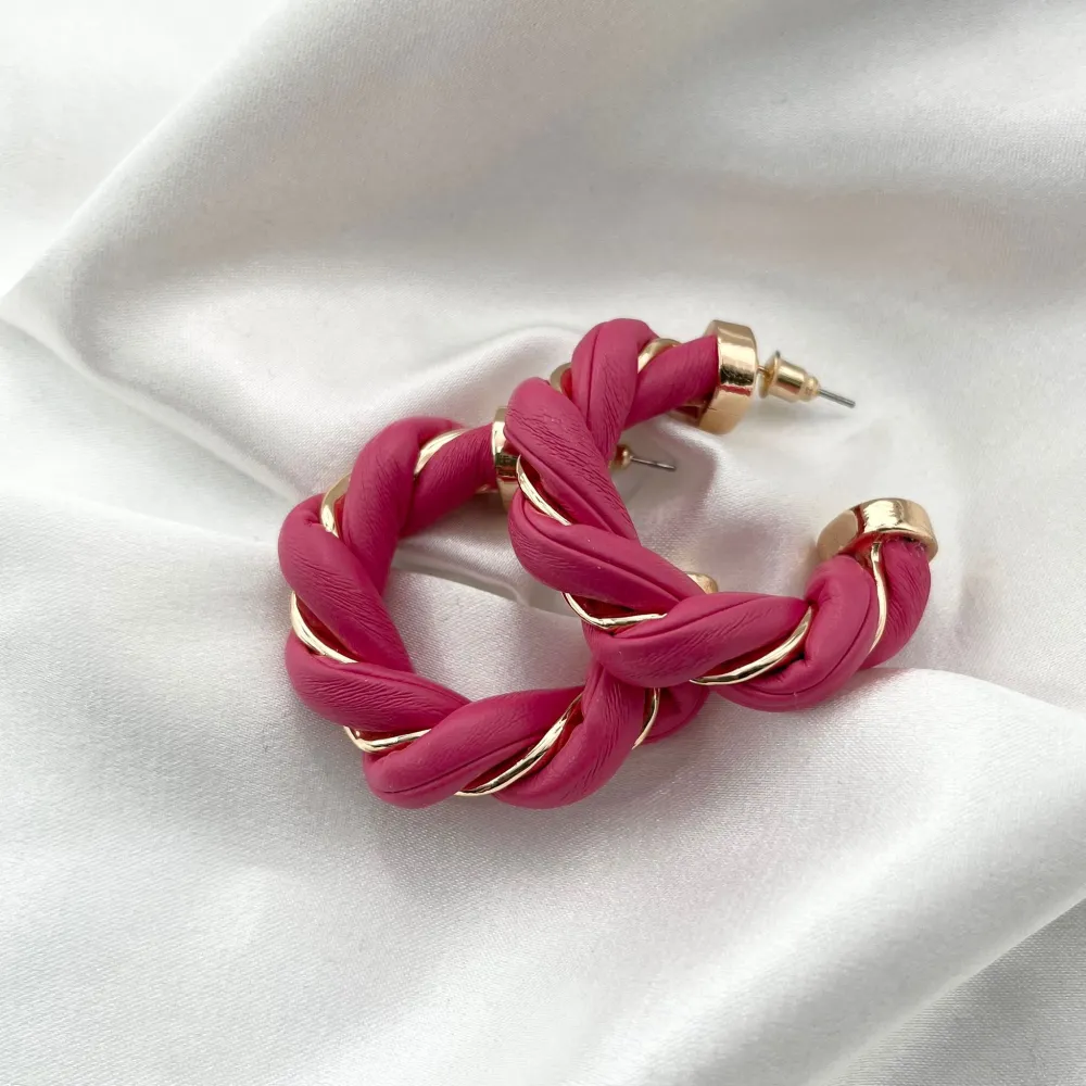 Cerchio Intrecciato-Orecchini Moda - OMM-183-22