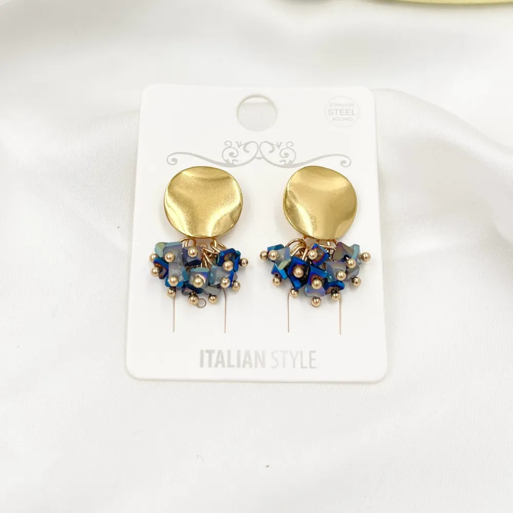 Tondo grappoli  -Orecchini Moda - OMM-428-27