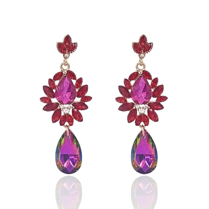 Fantasia-Orecchini Moda Vetro - OMM-520-L30