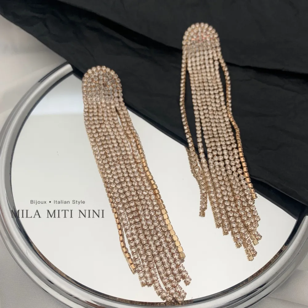 Napine con Strass-Orecchini con Zirconia - OMZ-109-52A