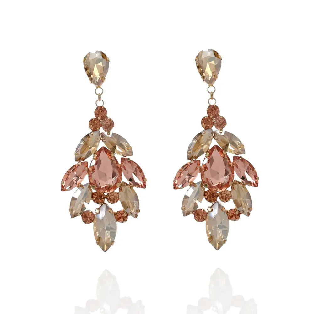 Chandelier-Orecchini con Pietre Colorate - OMZ-159-19680