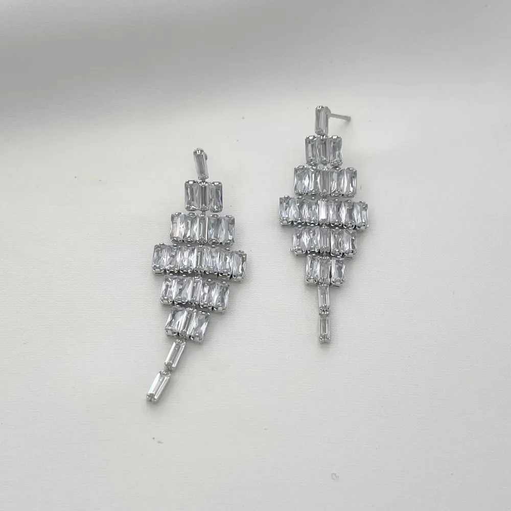 Rombo Zirconia-Orecchini con Zirconia - OMZ-416-L20