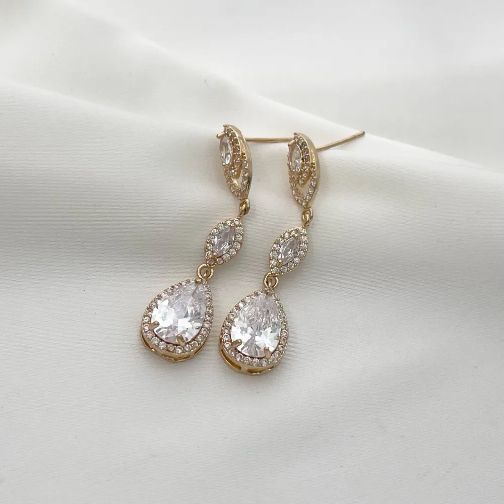 Goccia-Orecchini con Zirconia - OMZ-506-259