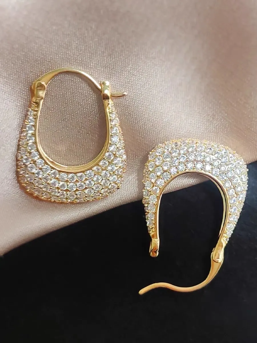 Lucchetto con Zirconia-Orecchini con Zirconia - OMZ-520-L57